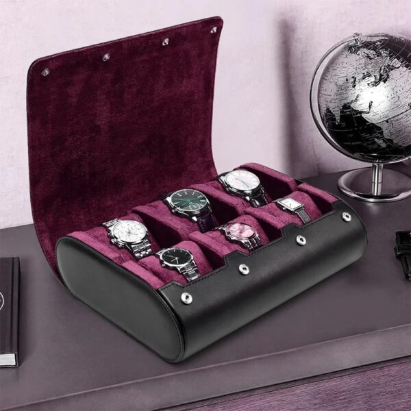 1005007422930154 Le Coffret à montres — cuir noir