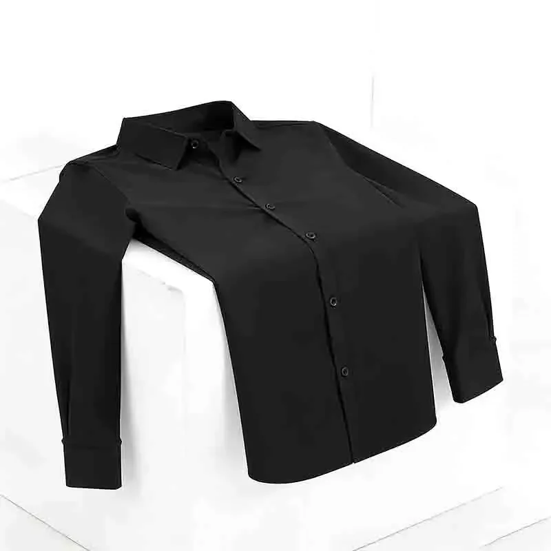 La Chemise — noire, coupe droite
