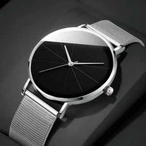 produit-163 La Montre — maille milanaise, cadran épuré