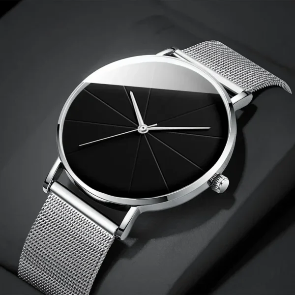 produit-163 La Montre — maille milanaise, cadran épuré