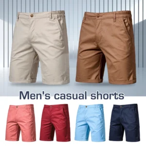 Le Short — chino kaki, coupe classique