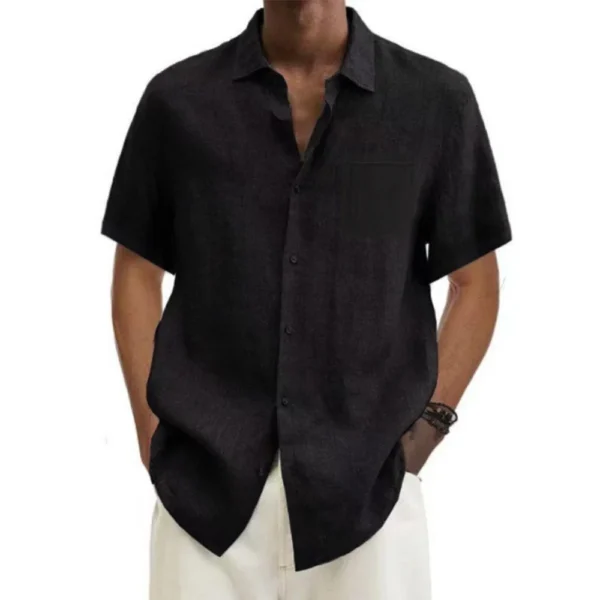 La Chemise manches courtes — lin d'été — vue 2