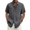 La Chemise manches courtes — lin d'été — vue 3