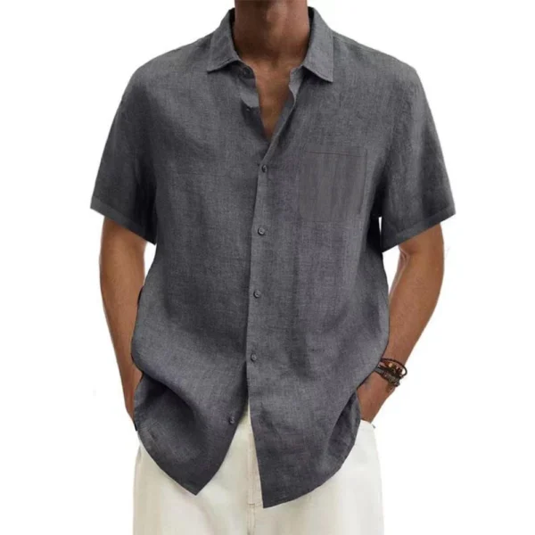 La Chemise manches courtes — lin d'été — vue 3