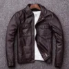 la-veste-en-cuir-cowhide-pleine-fleur-2 La Veste en cuir — cowhide pleine fleur — vue 2