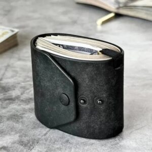 La Pince à billets — cuir, noire La Pince à billets — cuir, noire
