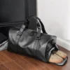 Le Sac de week-end — cuir & compartiment à chaussures