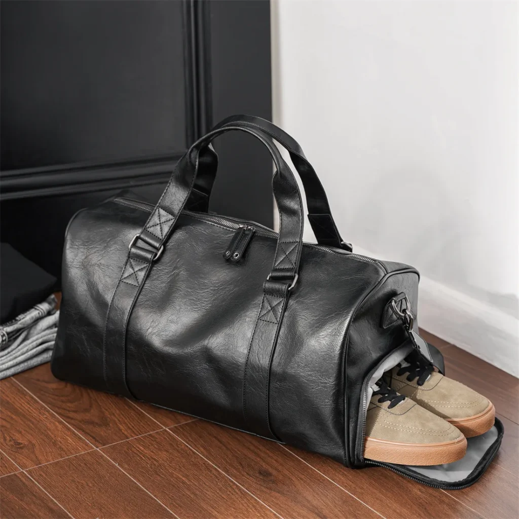 Le Sac de week-end — cuir & compartiment à chaussures