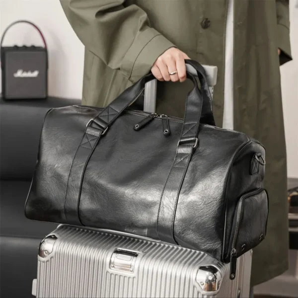 Le Sac de week-end — cuir & compartiment à chaussures