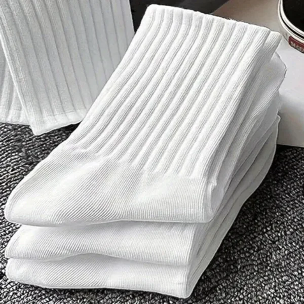 chaussettes-blanches-full-clean Les Chaussettes — blanches, lot de 5 paires